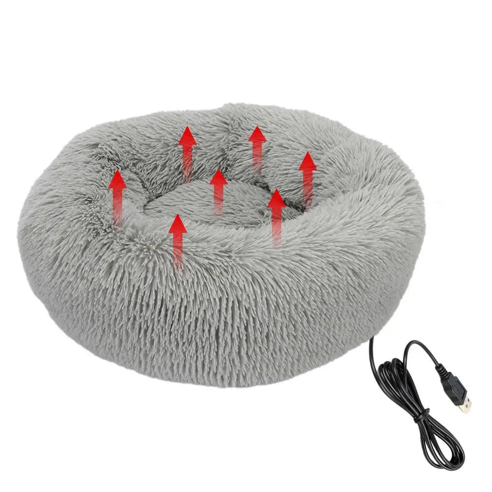 Lit chauffant pour chat, lavable et facile à nettoyer, coussin chauffant pour animaux de petite taille, chargé par USB