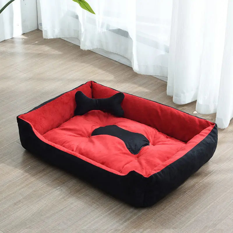 Lit universel pour animaux de compagnie toutes saisons, chenil pour chien, maison pour petits, moyens et grands chiens, coussin de lit doux pour chats, fournitures de couchage chaudes pour l'hiver