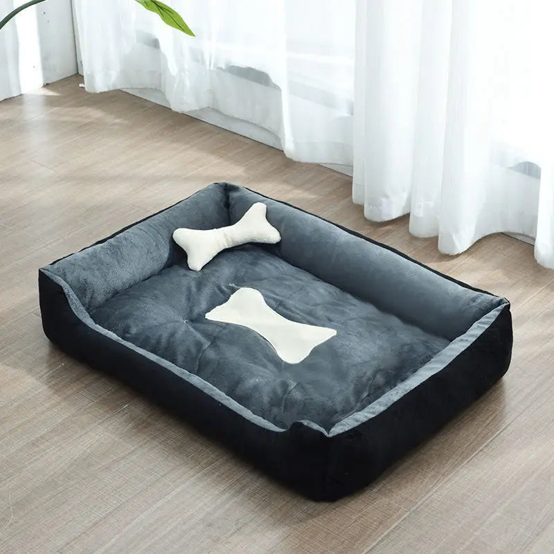 Lit universel pour animaux de compagnie toutes saisons, chenil pour chien, maison pour petits, moyens et grands chiens, coussin de lit doux pour chats, fournitures de couchage chaudes pour l'hiver