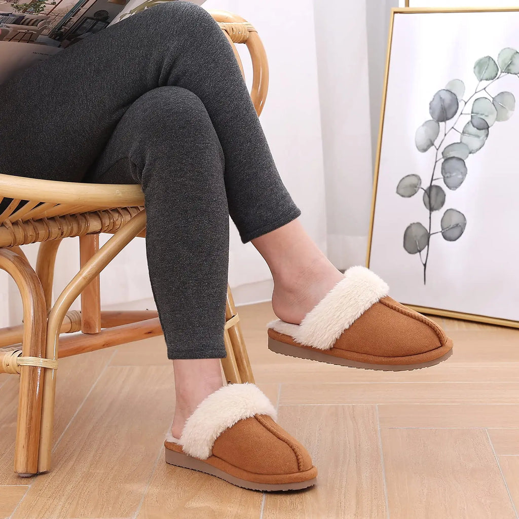 Pantoufles en Coton – Confort Ultra Doux, Mousse à Mémoire de forme