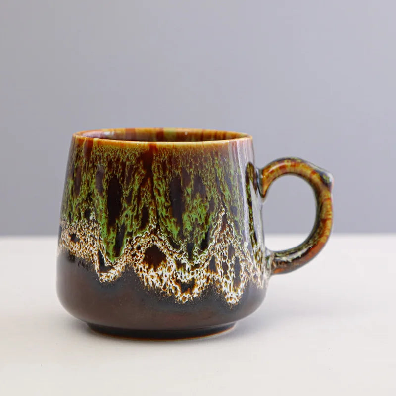 Tasse Rétro en Argile 350ml – Style Créatif pour Café ou Thé