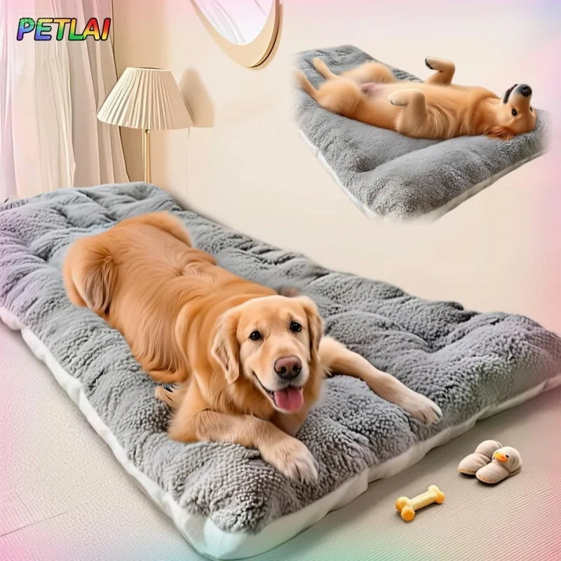 Tapis de lit pour chien, grande taille, pour l'hiver, garde au chaud, utilisation Double face, Golden Retriever, soulage le stress