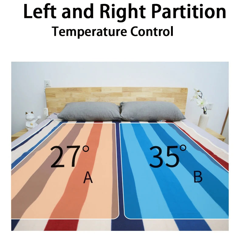 Couverture chauffante électrique pour matelas, 150x180cm, 220/110V, ThUNICEF, Metropolitan, Winter Bed Warmer