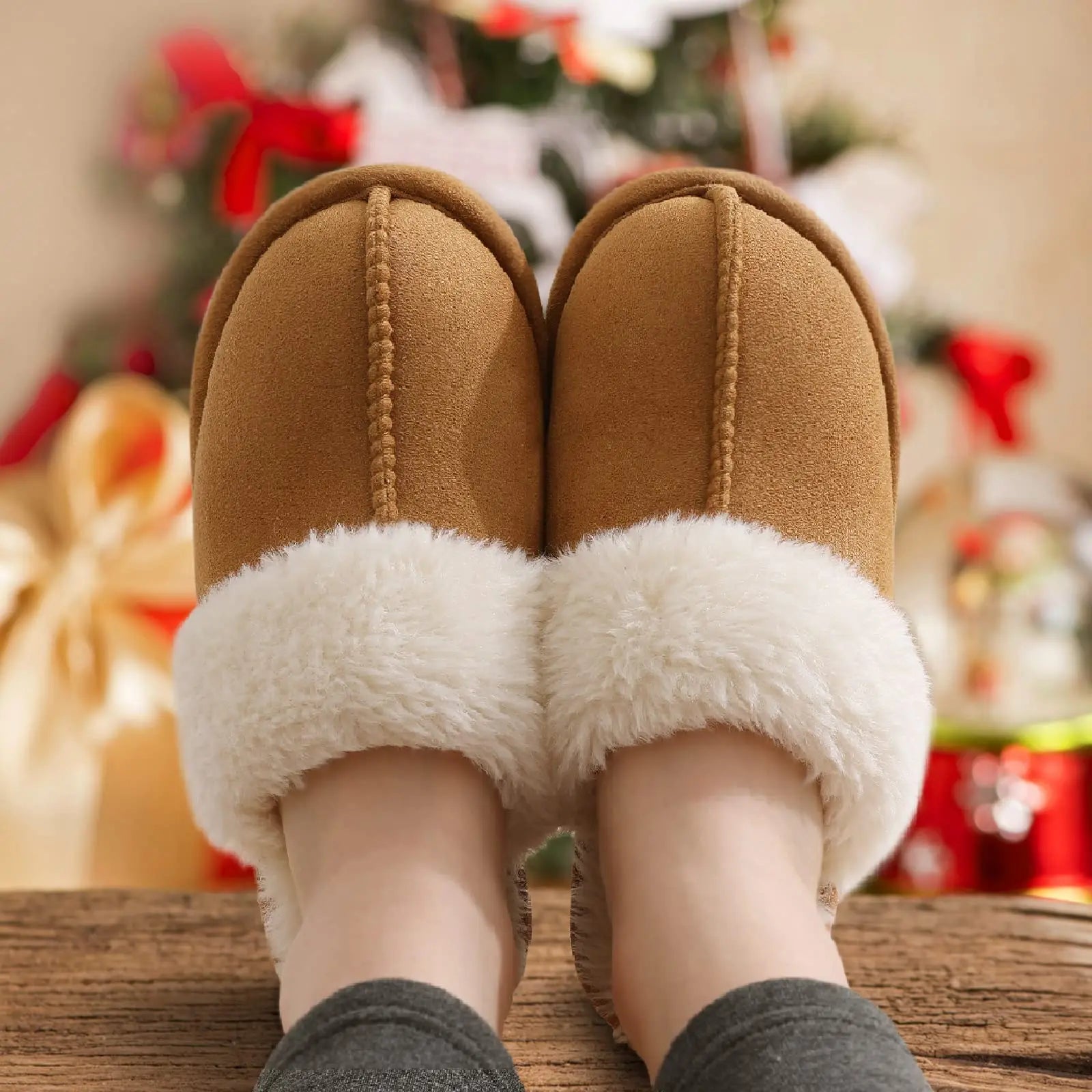 Pantoufles en Coton – Confort Ultra Doux, Mousse à Mémoire de forme