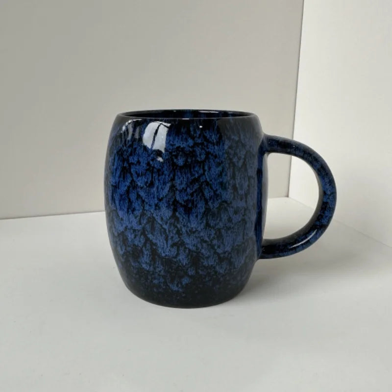 Tasse Créative en Céramique Émaillée 400 ml – Changement de Couleur Rétro
