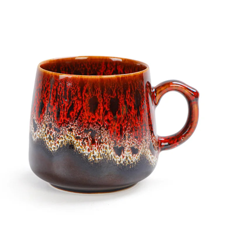 Tasse Rétro en Argile 350ml – Style Créatif pour Café ou Thé